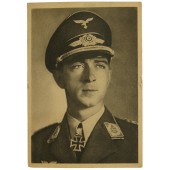 Postal de la Luftwaffe con Werner Mölders